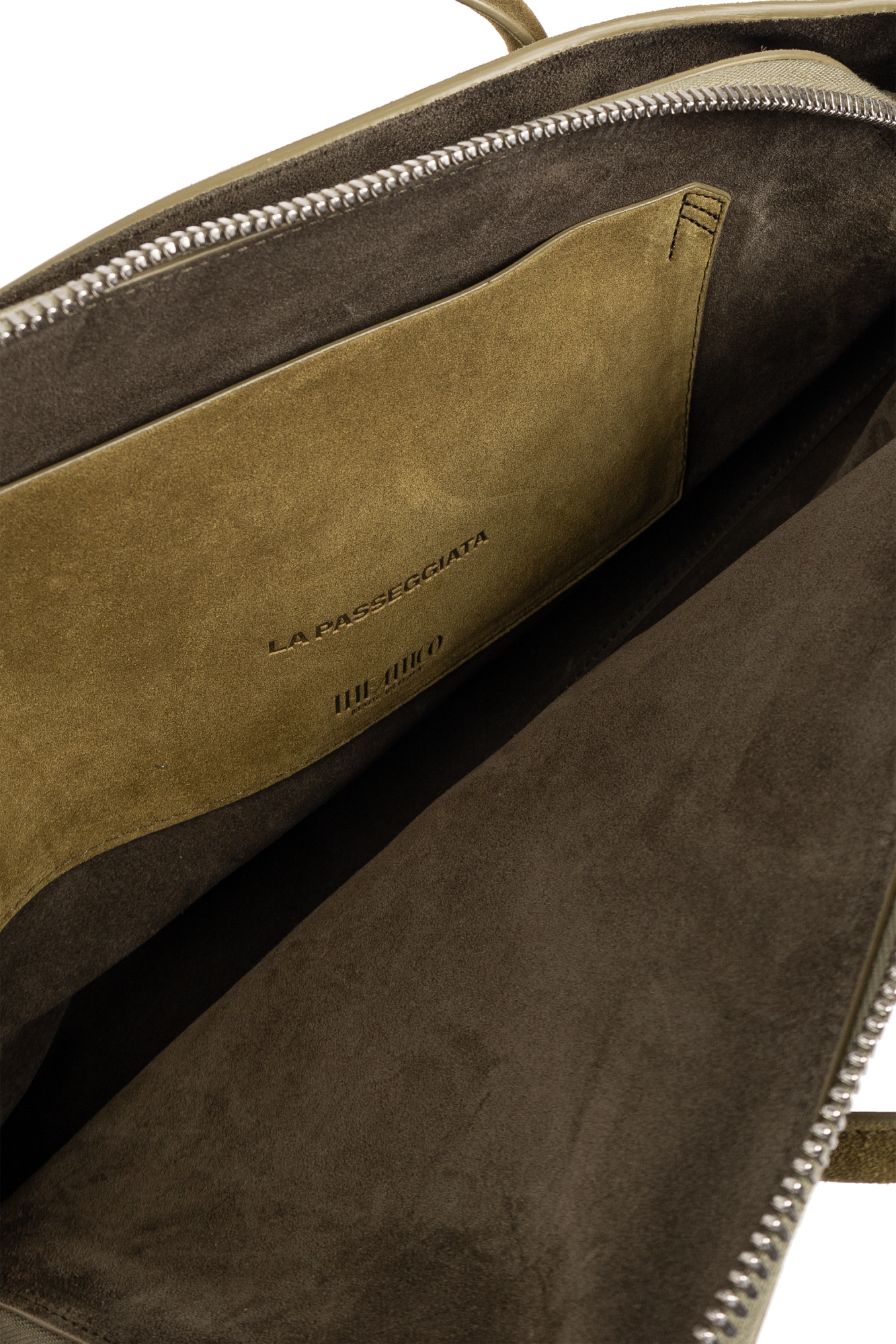 バッグ・カバンその他 The Attico La Passeggiata Small bag in khaki green suede 250WAH00058LBT108AA_853_2.jpg?